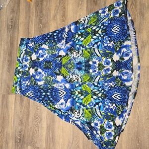 LulaRoe tropical print maxi skirt sz 2XL